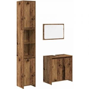 Vidaxl - Ensemble de meubles salle de bain 3 pcs bois d'ingénierie