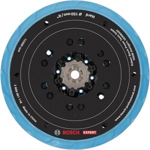 Bosch 1x Plateau de pon&ccedil;age multi-trous EXPERT pour ponceuses excentriques, 150 mm, souple (&Oslash; 150 mm, dur, Professional Accessoire Ponceuse excentrique)