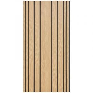 Atmosphera Panneau décoratif mural Colva beige fond noir 120x60cm créateur d'intérieur