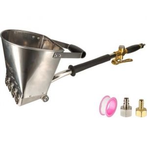 Oxeo - Projeteuse pneumatique Enduit Mortier Crépi - Machine à crépir avec 4 jets - Godet inox 4,5 litres