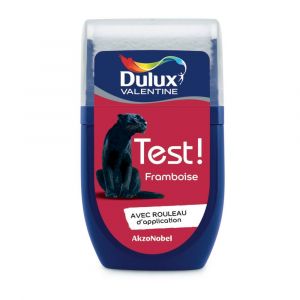 Dulux Valentine Testeur peinture murs et boiseries Crème de couleur framboise satin 30ml