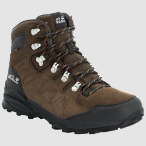 Jack Wolfskin Des Chaussures Refugio Texapore Mid EU 47 1/2 Brown / Grey Dark
