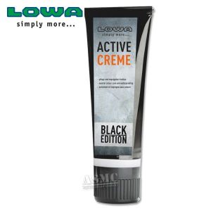 Image de Lowa Active Creme Black Edition - Produit d'entretien chaussures taille 75 ml, noir