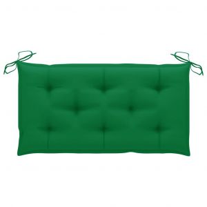 VidaXL Coussin de banc de jardin Vert 100x50x7 cm Tissu