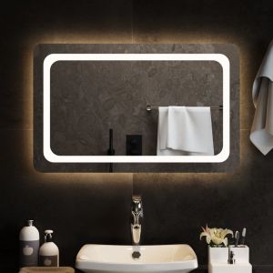 VidaXL Miroir de salle de bain à led 80x50 cm n/a