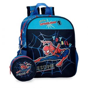 Image de Marvel Spiderman Sac à dos préscolaire adaptable totalement génial Bleu 21x25x10 cms Polyester 5,25L