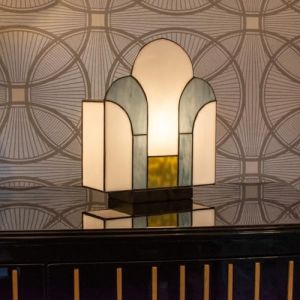 Coloured By Art - Tiffany Lampe - Tiffany Lampe de Table New York