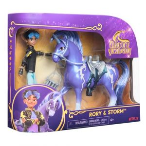 Unicorn Academy - L'Ecole des Licornes - Licorne Storm + Poupée Rory - Licorne, Poupée Et Accessoires À Collectionner- Jouets Inspirés De La Série L'Ecole des Licornes - Jouet Enfant 4 Ans Et +