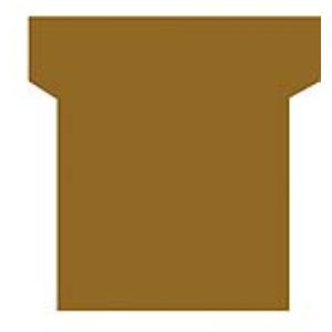 Nobo Paquet de 100 fiches T planning indice 2 (60 mm)