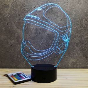 Image de Lampe illusion 3D Casque pompier F1 XF