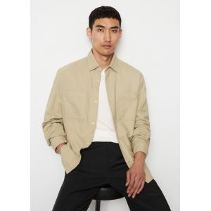 Marc O'Polo Chemise à manches longues regular - Couleur beige - Taille L