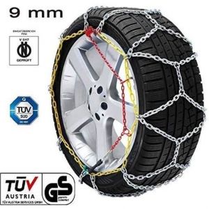 RICAMBIITALIA2017 Chaînes à Neige 205/60 R16 en Acier 9 MM Homologué Onorm V5117