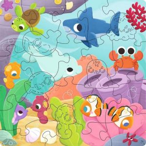Ravensburger Puzzle 22 pièces en bois : Monde sous-marin