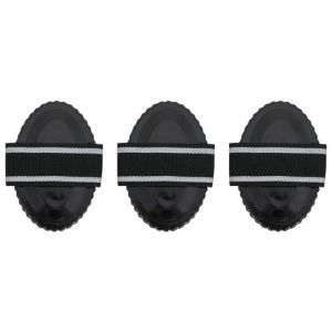VidaXL Étrille - Non spécifié - 3 pcs - Acier - Noir - Grand animal