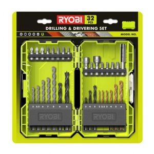 Ryobi Coffret 32 accessoires per&ccedil;age/vissage/boulonnage