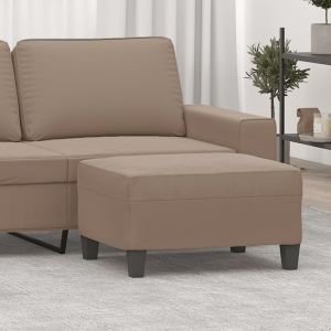 VidaXL Repose-pied Taupe 70x55x41 cm Tissu microfibre