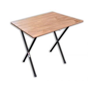 Image de CASTELMERLINO 700 Table, Tuyau en Fer et contreplanqu&eacute; Marin de la Marque Okum&eacute;, Nature, 60 x 80