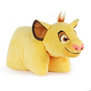 Coussin Peluche 2 en 1 - Disney - Simba - Ultra-doux - Fermeture Velcro - 43x28 cm