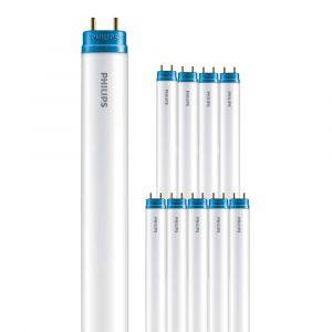 Philips Lot 10x Corepro LEDtube T8 (EM Mains) Standard Output 14.5W 1600lm - 865 Lumière du Jour | 120cm - Starter LED incl. - Équivalent 36W