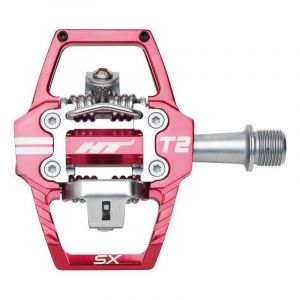 HT Components Pédales automatiques BMX T2 SX aluminium rouge