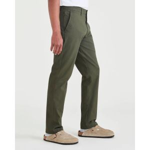 DOCKERS Pantalon chino slim Motion vert olive en coton
