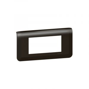 Legrand Plaque de finition horizontale Mosaic pour 4 modules noir mat (079054L)