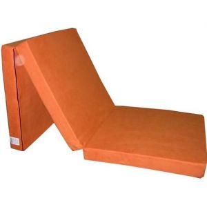 Image de Matelas lit futon pliable pliant 195 x 65 x 8 cm choix des couleurs (Orange)