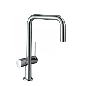 Hansgrohe M54 - Mitigeur d'évier Talis u 220, avec vanne d'arrêt, chrome 72807000