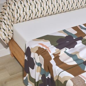 Blanc des vosges Drap plat percale POP Bronze