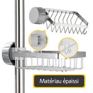 &Eacute;tag&egrave;re de douche - aucun per&ccedil;age requis - convient aux tiges de 20 &agrave; 32 mm