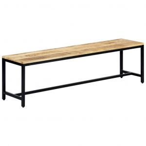 VidaXL Banc à dîner 160 cm Bois de manguier massif brut