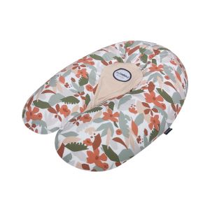 Candide Coussin de maternité 3 en 1 Multirelax+ jersey - Nude/Floral
