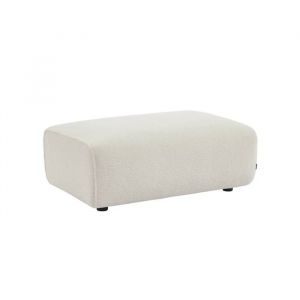 Pouf repose-pieds pour canapé 3 places Wallas bouclette Wallas