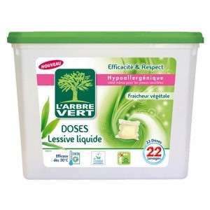 L'Arbre Vert Doses Lessive Liquide Savon Végétal x 22 580,8 g