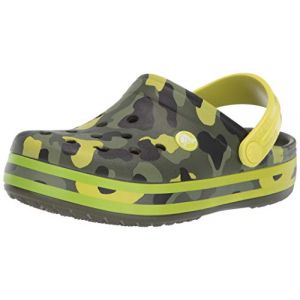 Image de Crocs Crocband Multigraphic Clog, Sabots Mixte Enfant, Vert (Citrus) 29/30 EU