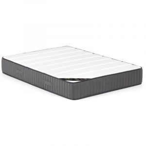 Matelas 200 x 200 cm ressorts ensachés 7 zones et mousse haute résilience ép.26cm - audace de palacio