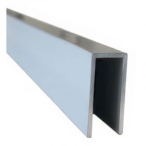 Profilé U aluminium 3000mm x 30mm x 13,5mm Epaisseur 1,5mm gris agathe (RAL 7038)