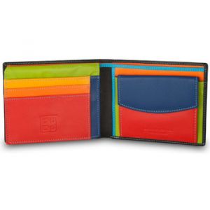 Dudu Portefeuille pour Homme Classique en Cuir Multicolore signé Noir