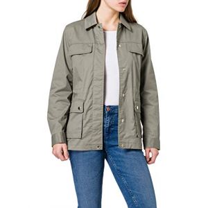 Image de Tommy Hilfiger Parka en coton style militaire courte et cintrée Vert - Taille 36