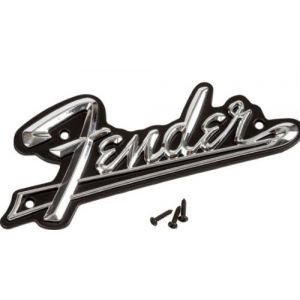 Fender Logo mi-60' pour ampli - Argenté/noir