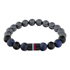 Tommy Hilfiger Bracelet Homme Jameson Gris, Bleu foncé 2790630-PAR