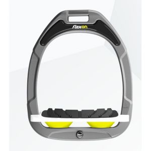Étriers Incliné Grip Aluminium/Blanc/Jaune Flex-On Green Composite