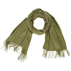 Pieces PCKIAL New Long Scarf Noos BC Echarpe, Vert Lichen, Taille Unique Femme