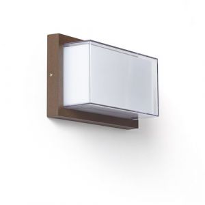 TechBrey Applique Murale Extérieure LED 12W Aluminium CCT Sélectionnable Double Éclairage Caelia Rouille