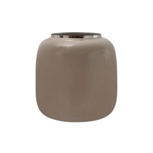 Prix Vase Rond Design Niklas 20cm Taupe & Argent