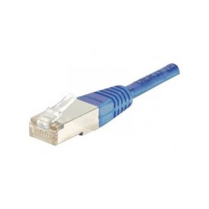 Cordon RJ45 cat rie 6 F/UTP bleu 0,3 m