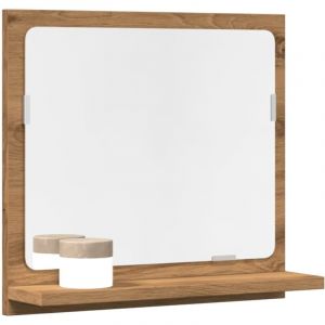 VidaXL Armoire à miroir de salle de bain chêne artisanal 40x11x37 cm