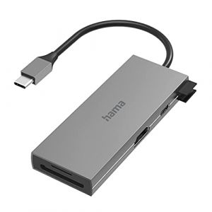 Hama Hub Multiport USB-C (USB 3.1) 6 Ports Gris