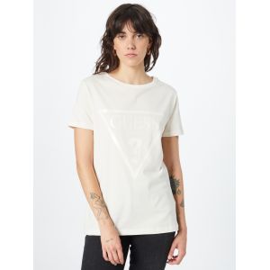 Guess T-shirt 'Adele' beige / blanc - Couleur Beige / Blanc - Taille XS