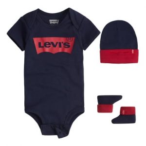 Image de Levi's Pyjamas / Chemises de nuit LHN BATWING ONESIE HAT BOOTIE - Couleur 6 / 12 mois - Taille Marine